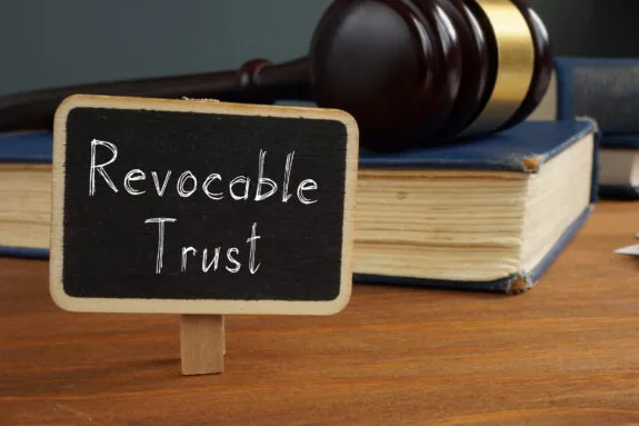 Revocable Trust is shown using a text